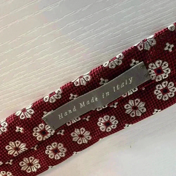 Daniel Cremieux Archive Collection Tie Silk Red Made in Italy - Picture 2 of 5
